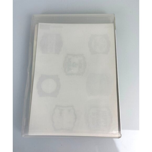 Stampin' Up! Label Love, Set of 7 Rubber Stamps, Gift Tags Wedding Birthday Baby - Picture 6 of 10